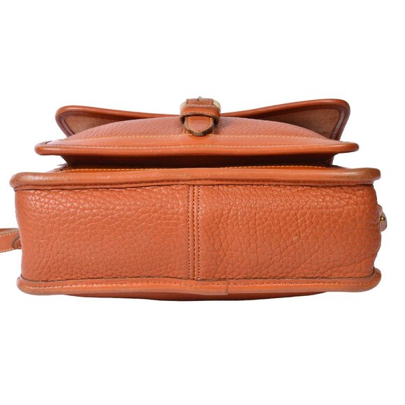 Vintage Dooney & Bourke British Tan All-Weather Leather Messenger Crossbody - Picture 13 of 14